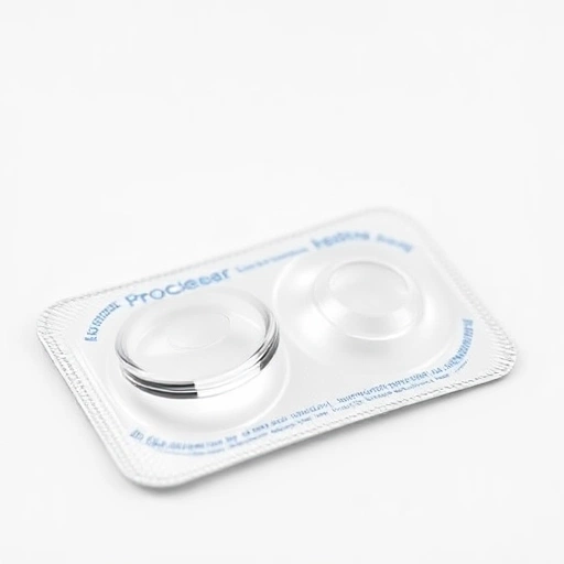 A clean, professional product image of CooperVision Proclear contact lenses, showing a close-up of soft hydrogel lenses in a sterile blister pack with clear labeling, on a white background, emphasizing optical clarity and comfort, no text or digits visible